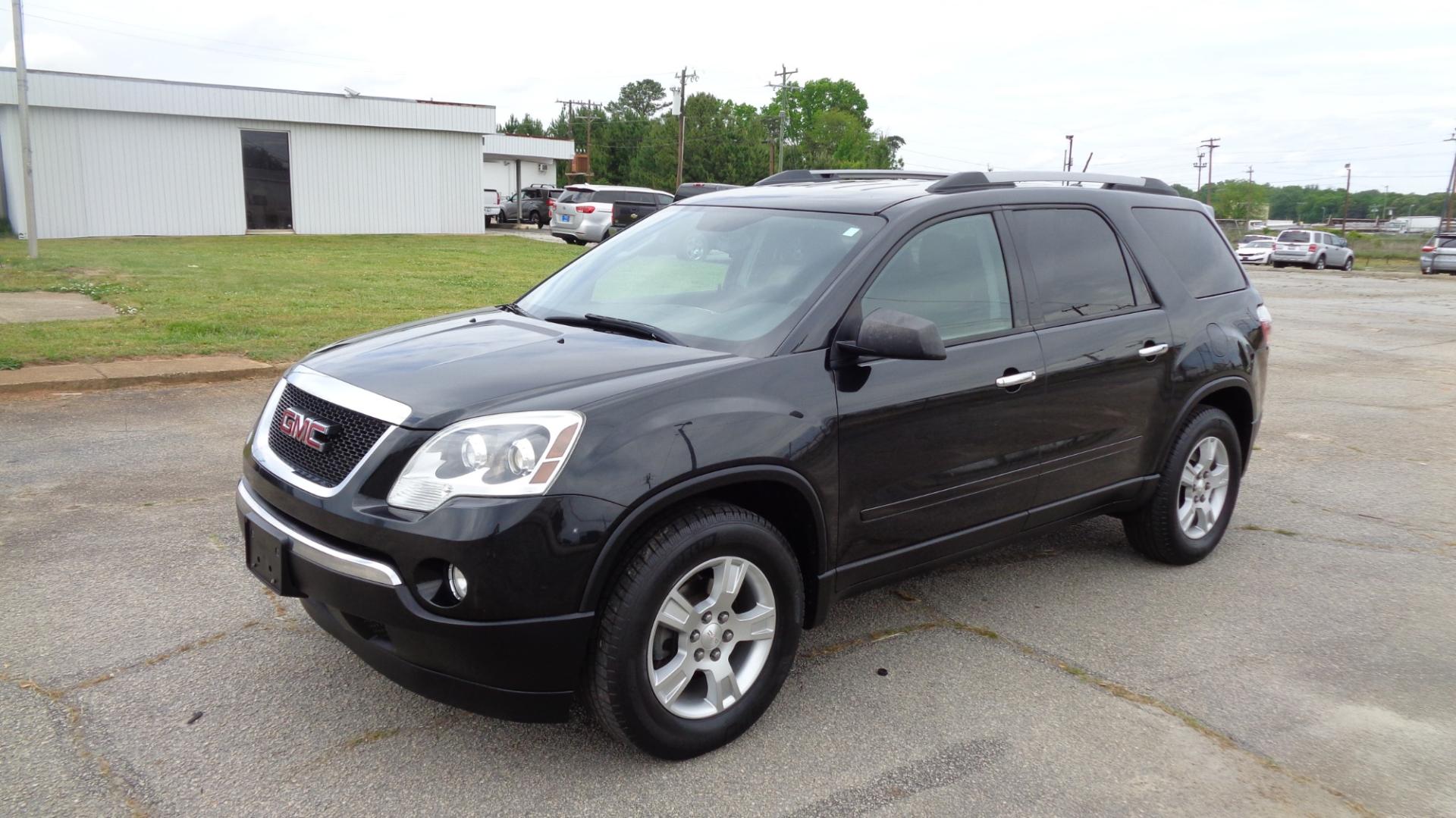 2012 BLACK /BLACK GMC Acadia (1GKKRNED1CJ) with an 3.6L V6 engine, AUTOMATIC transmission, located at 2812 White Horse Road, Greenville, SC, 29611, (864) 269-1711, 34.808655, -82.434776 - Photo#0